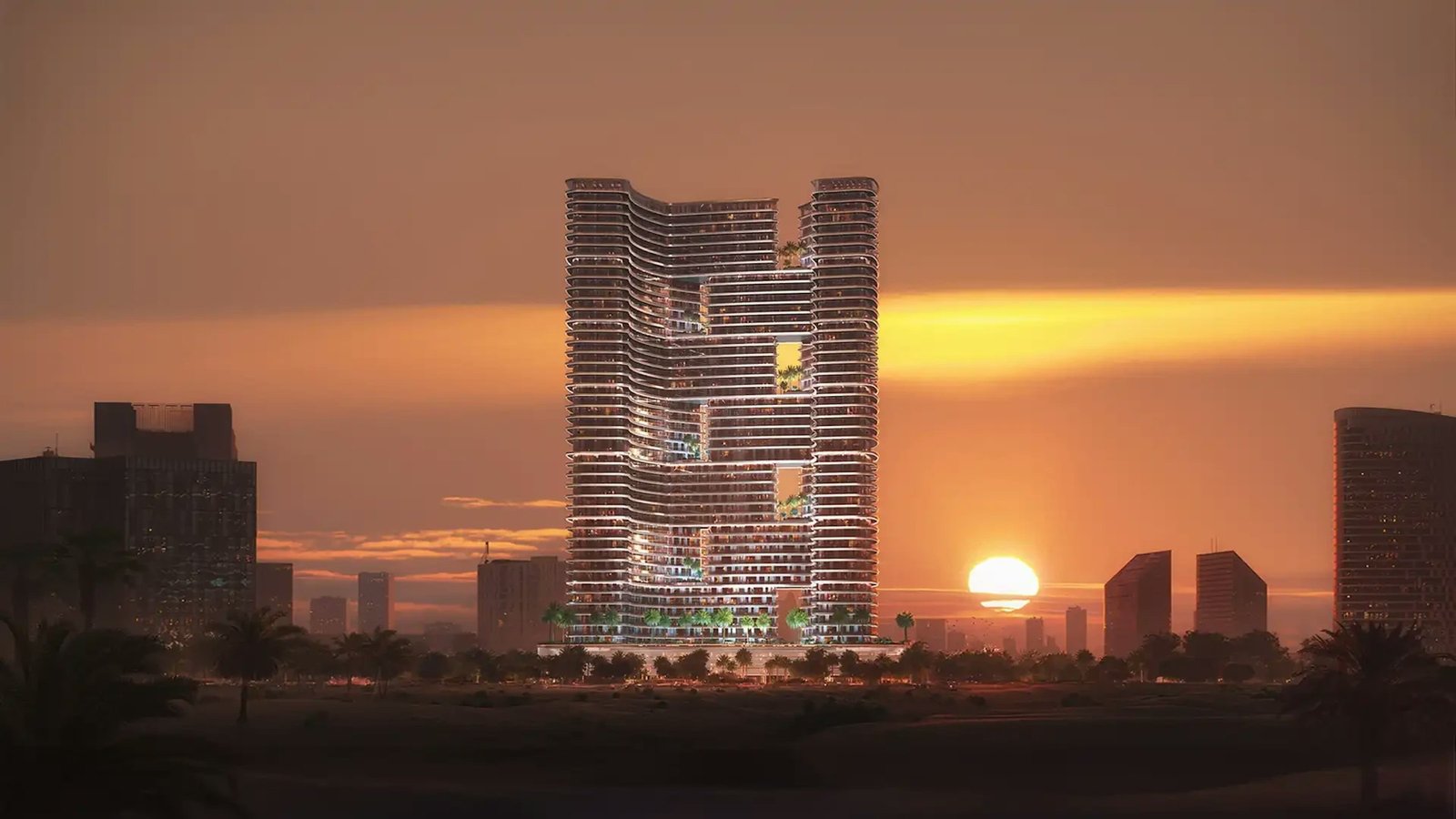 Binghatti Hills — Dubai Science Park aerial view