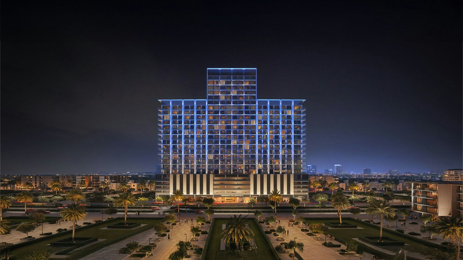 Binghatti Ruby — Jumeirah Village Circle aerial view