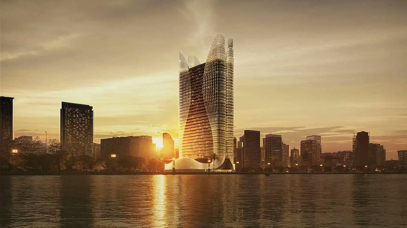 Binghatti Skyhall — Business Bay aerial view