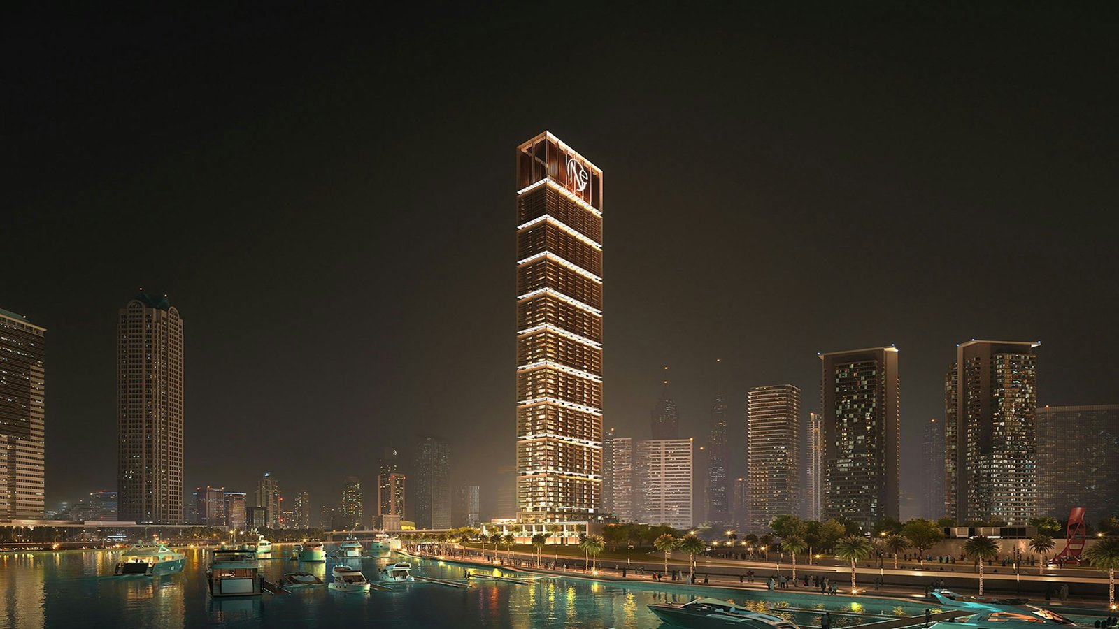 One by Binghatti — Business Bay aerial view